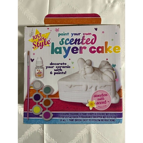 "Just My Style Bake Decorate Vanilla Scented Layered Cake Art Kit for Kids" - Picture 2 of 7